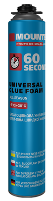 Клей-піна швидкої фіксації, 60 секунд, для полістиролу та пінобетону (860мл) Mounter PRO GF-0604 НФ-00009762 фото