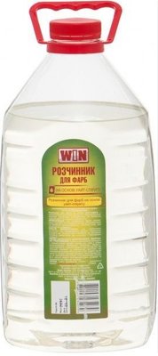 Розчинник для фарби на основі уайт-спіриту WIN 5 л (2,8кг) НФ-00003055 фото