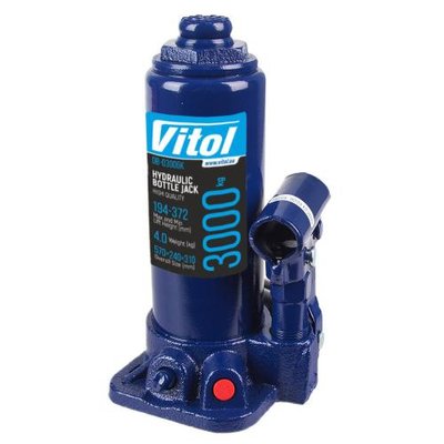 Домкрат гідравлічний телескоп VITOL Iron Hand 3т 194-372 мм НФ-00008481 фото